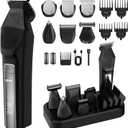 Yineel HC600 Beard Trimmer for Men, All-in-One Cordless Grooming Kit, Waterproof Electric Razor & Hair Clipper for Face Mustache Body Nose Hair Trimming, Precision Blades, Gifts for Men Barber