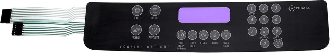 Touchpad W10207928 Switch Membrane Control Panel for Whirlpool Range Oven Stove