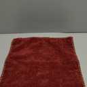 MIULEE Pack of 2 Couch Throw Pillow Covers 18x18 Inch Coastal Burgundy Red Farmhouse Decorative Pillow Covers with Stitched Edge Soft Chenille Solid Dyed Spring Pillow Covers for Sofa Bed Living Room