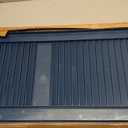 Ekena Millwork Lifetime Vinyl LL1S14X05500CB Standard Cathedral Top Center Mullion, Open Louver Vinyl Shutters, w/Installation Shutter-Lok's & Matching Screws (Per Pair), 14 1/2"W x 55"H, Classic Blue, 14.5-in. W x 55-in. H