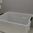 IRIS USA 72 Qt Stackable Plastic Storage Bins with Lids, Pack of 4 - BPA-Free, Made in USA - Discreet Organizing Solution, Latches, Durable Nestable Containers, Secure Pull Handle - Pearl