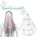 XunYee Margarita Bachelorette Decorations Margs and Matrimony Sash and Veil Bribe to Be Party Gifts for Bridal Shower Gift Wedding Mexican Party Supply