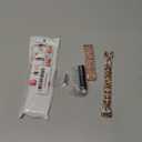 SUPOIX Compatible for Samsung Galaxy watch 7/6/5/4 40mm 44mm/ Galaxy Watch FE 2024/Watch 3 41mm/ Watch 42mm/Active 2 Band, 2 Pack 20mm Women Jewelry Bling Metal Replacement Strap (Rose gold, 40mm/44mm)