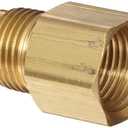 Anderson Metals-54046-0806 Brass Tube Fitting, Coupling, 1/2" Flare x 3/8" Female Pipe