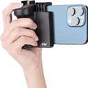 KIWIFOTOS Phone Camera Grip Handle Holder Phone Tripod Mount with Remote Shutter & Cold Shoe Adapter for iPhone 17 16 15 14 Pro Max Samsung Smartphone Selfie Vlog Video Shooting