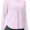 Viodia Women's Sun Hoodie UPF 50+ SPF Rash Guard Long Sleeve Lightweight Quick Dry UV Shirts for Hiking Fishing Swim S
