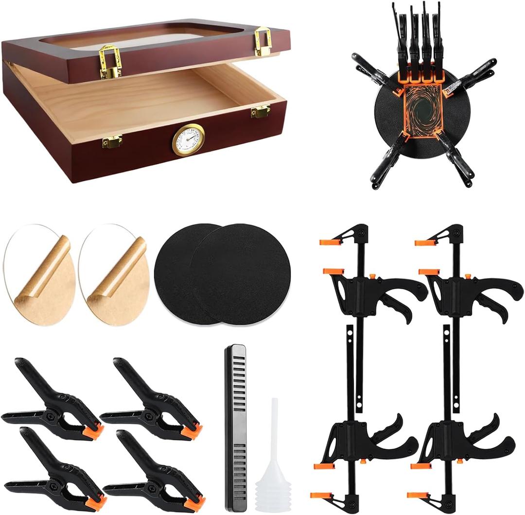 Threelf Card Flattening Kit,Card Repair & Restoration Kit Trading Cards Cleaning and Grading Tool,Ideal Cards Centering Grading Tool for Fixing Bent or Lifted Edges