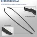 1 Pair Front Left & Right Side A-Pillar Windshield Molding Trim Compatible with Fiesta 2011-2019 Replace AE8Z5403136A AE8Z5403137B Windshield Outer Pillar Trim Molding
