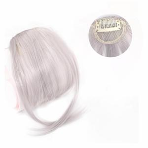 Clip in Bangs Real Hair 2025 New Natural 3D Curved Clip on Bangs for Women Human Hair for Women Fake Bangs for Daily Wear Bangs Hair Clip with Temples Hair Pieces for Hair Clip On (Silver)