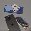 16 Pro Max Back Glass Replacement for iPhone 16 Pro Max Rear Back Cover Glass Waterproof and Camera Lens+Professional Repair Tool Kit (Black Titanium)