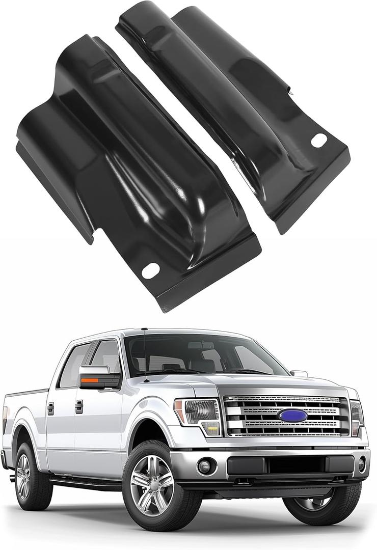 ECOTRIC Steel Cab Corners Compatible with 2009-2014 Ford F150 Crew Cab 4 Door Pickup Truck, Rust Repair Cab Corner Covers Left & Right
