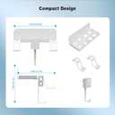 Wall Mount Kit Compatible with Mini PS5 Slim,PS5 Slim Stand Shelf with Controller Holder, Headset Stand,PS5 Controller Charging Cable-Not for Big PS5