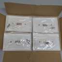 Kisrvopn Metal Electrical Outlet Covers, Light Switch Cover Wall Plates, Mid Size Thicker Switch Plates, Wall Plate of Various Styles for Indoor and Outdoor Light Almond (1 Gang Toggle 4 PK)