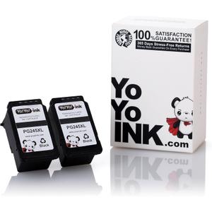 YoYoink Remanufactured Ink Cartridge Replacement for Canon PG-245XL 245 High Yield (2 Black) - Compatible with Canon Printer MX490 MX492 MG2920 iP2820 YoYoink Remanufactured Ink Cartridge Replacement for Canon PG-245XL 245 High Yield (2 Black) - Compatible with Canon Printer MX490 MX492 MG2920 iP2820
