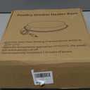 Chicken Water Heater for Winter, 110W Heated Poultry Waterer Base with Thermostat, 11 Inch Poultry Winter Deicer Heated Base with 9.8ft Power Cord, 2PCS (Silver)