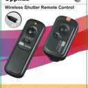 Pixel RW221-S2 Camera Remote Shutter Release Wireless Radio Control Compatible with Sony a1 a9 a7 a5000 a5100 a6000 a6300 a6400 a6500 a6600 RX100II HX300 HX400 HX400V HX50V RX10 Replaces RM-SPR1