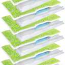 Reusable Vac Mop Replacement Pads Refills Compatible with Shark Vac Mop VM252 VM200 VC205 VM250 Wet and Dry Mop Pads Vacuum Mopping Pad Refill for Hardwood Floor Cleaning, 6 Pack