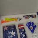 Soccer Fan Gear Set for 2026 World Tournament, Soccer Party Favors Kit with Flag,Scarf, Face Paint, Clapper, Horn&Glasses,Supporter Accessories for Game Day, Sports Event, Gift
