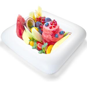 Novelty Place Inflatable Ice Serving Buffet Bar - Salad Food & Drinks Tray for Party Picnic & Camping (Pack of 1)