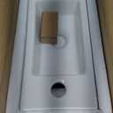 Small Bathroom Sink Wall Mounted Bathroom Sink Rectangle Ceramic Wash Basin Right Hand (Right Hand)