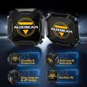 Auxbeam 4 inch Pod Light Covers, Black Offroad Cover Waterproof Polycarbonate Protective Lens for LED Pods Driving Fog Light (Fit for ZD000860, ZD000861, ZD000862), Pair