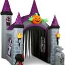 Loninak Outdoor Inflatable Halloween Decorations, Lighted 12 Ft Tall Huge Haunted House Archway, Halloween Inflatables with Built-in LED Lights for Patio, Yard or Walkway, Blow Up Arch Halloween Décor