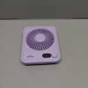 WHATOOK Small Desk Fan Personal Fans: 5000mah 25 Hours Battery Office Quiet Mini Desktop Fan Portable Rechargeable Travel Essentials (Purple, 2000 mAh)