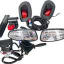 Dr.Acces Golf Cart light Compatible EZGO RXV Complete ultimate LED Light Kit with Turn Signals, Hazard Flasher, Horn and Brake fits Fits RXV Gas & Electric 2008-2015 Golf Cart