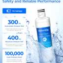 Waterdrop ADQ747935 LT1000PC Replacement for LG LT1000P/PC/PCS ThinQ Refrigerator Water Filter, LFXS26973S, LMXS28626S, LMWS27626S, LFXS28596S, ADQ74793501 and LT120F, 3 Combo