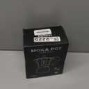 Mongdio Stovetop Espresso Maker Moka Pot, Cuban Coffee Maker Stove top coffee maker Moka Italian Espresso Greca Coffee Maker Brewer Percolator, 6 Espresso Cups, 10 oz - Black