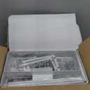 2 Pack Under Sink Organizer With Smooth Cylindrical Rail,2-Tier Pull Out Multi-Purpose Cabinet Storage for Bathroom&Kitchen,Height Adjustable,Rust-resistant Coating-White (2 Pack-15.7"Dx11"-16.14"H)