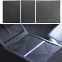 3PCS Center Console Cover for Tesla Model Y Juniper and Model 3 Highland, Silicone Wrap Anti Slip Pad Protector Mats Center Console Liner for Tesla Model Y 2025 2026 and Model 3 2024 2025(Black)