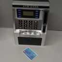 BAODLON Piggy Bank for Kids, ATM Machine Bank for Real Money with Debit Card, Bill Feeder, Coin Recognition, Balance Calculator, Electronic Savings Safe Box, Cool Stuff Toys Gifts for Teen Boys Girls (Black)