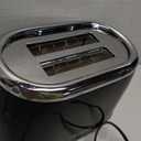 MELLERHOME RetroMod 2 Slice Toaster, Retro Looks with Upgraded Advanced Components, 7 Browning Levels, 3 Functions (Reheat, Defrost, Cancel), Removable Crumb Tray, Under Base Cord Storage, Black