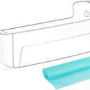 WR71X38318 WR71X24428 Refrigerator Door Shelf Bin Replacement Fit for G-E Refrigerator Door Shelves, Replaces 4975917, AP7175677, PS16619590, EAP16619590 Refrigerator Parts by Fetechmate
