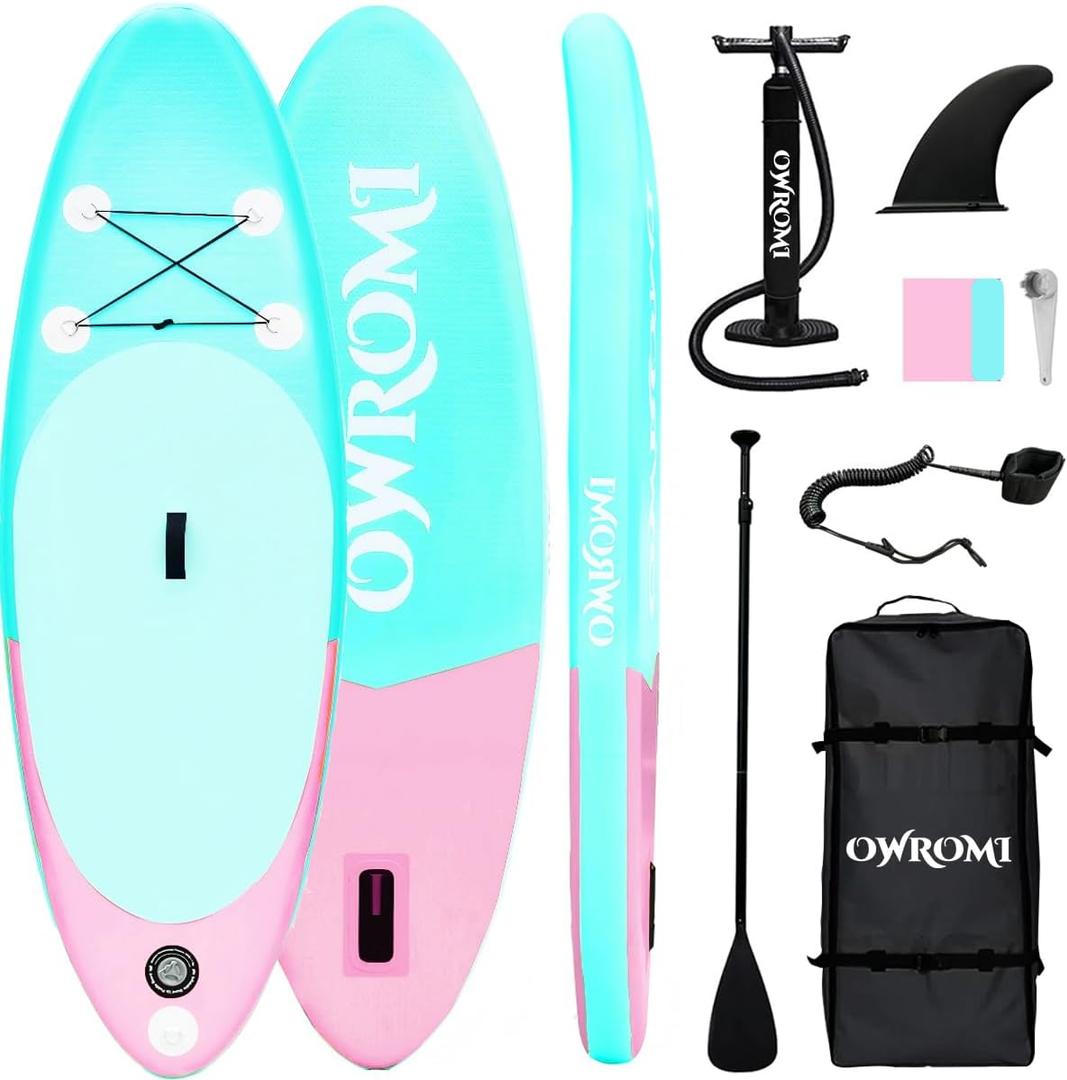 Kids Stand Up Paddle Board with Inflatable SUP Accessories, Non-Slip Comfort Deck Inflatable Paddle Board for Kid, Durable, Lightweight Fin for Youth & Kids