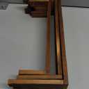 Large Wooden Tiered Riser Stand for Vendor Booth Events, Stackable Cupcake & Dessert Display, Farmhouse Decor Table Set, Food Display Items for Party (12-11.2-10.4-9.6IN), 2 Set