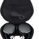 Hard Case Replacement for Apple Airpods Max Over-Ear Headphones (Midnight Black Case)