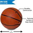 Botabee 5" Rubber Mini Basketballs (2-Pack) - Realistic Bounce and Grip for Indoor and Outdoor Play - Small Basketball for Kids - Durable and Fun, Perfect for Mini Hoops