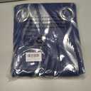 BGment Wavy Navy Blue Blackout Curtains 63 Inch Length 2 Panels Set, Thermal Insulated Privacy Grommet Window Drapes for Kids Boys Bedroom, 52 x 63 Inch