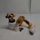 Cordless Paint Sprayer for Dewalt 20V MAX Battery, Electric Spray Paint Gun for House, 4 Copper Nozzles, Paint Spray Gun with Power Display, Paint Sprayers for Home Interior and Exterior (No Battery) (Yellow)