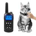 Cat Training Collar No Shock, 2025 Vibrating Cat Collar with Remote 2000ft, Beep and Vibration Collor for Cats 10-120lbs, Rechargeable/ Security Lock & Humane to Stop Bad Behaviors, Black