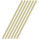 6 Pieces 12 inches 1/5 inch/5.0mm Brass Rods, Sutemribor Brass Solid Round Rod Lathe Bar Stock, 1/5 inch/5.0mm in Diameter, 12 inches in Length
