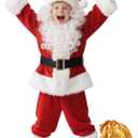 UDYR Kids Santa Costume - Santa Claus Suit for Child Boy Deluxe Santa Outfit for Christmas Halloween Parties&Events (Small)