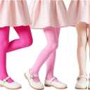 Zando 6 Pairs Toddler Ballet Tights for Girls 1-14 Y - Ultra Soft Velvet Girls Dance Tights for Daily Dance School Christmas