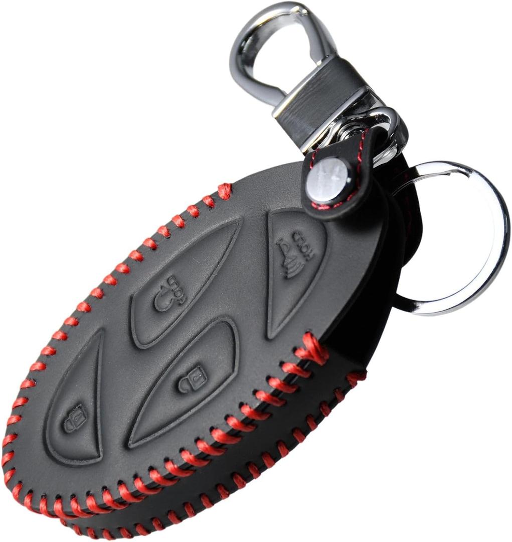Handmade Stitching Leather Stitching Smart Remote Key Fob Cover for Hyundai Elantra N Sonata Hybrid Tucson Limited FWD Ioniq 6 Grandeur GN7 KONA 2023 2024 2025 95440-AA500 95440-BE060