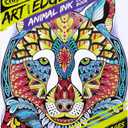 Crayola Art With Edge Jungle Animal Coloring Pages (40pgs), Cute Animals, Mandala Designs, Teen and Adult Coloring Books