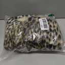 Leopard Print Area Rug Faux Cowhide Skin Fur Non-Slip Cheetah Rug Small Accent Distressed Animal Print Hide Mat Floor Carpet for Door Mat Entryway Bedrooms Laundry Room Decor 3.3x2.95Ft, Leopard