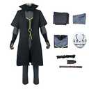 IKaewe Rimuru Cosplay Costume Unisex Adult Anime Uniform Suit Outfit Halloween Party (Black(With Mask), Medium