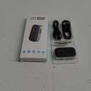 COMSOON Bluetooth Receiver for Car, Noise Cancelling 3.5mm AUX Bluetooth Car Adapter, Wireless Audio Receiver for Home Stereo/Wired Headphones, Hands-Free Call, 16H Battery Life - Black+Silver (Black+Silver)